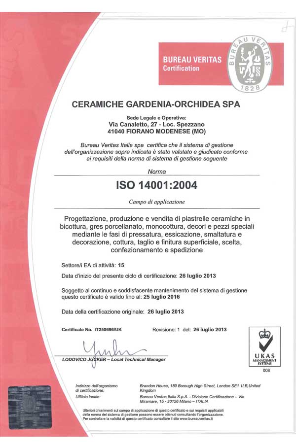 CERTIF  ISO 14001  GO